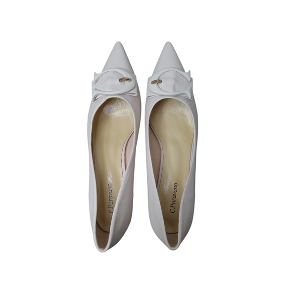 C.Paravano C Buckle Pointed Toe Pumps (Olivia) Size 42 EU/ 11 US - Picture 12 of 16
